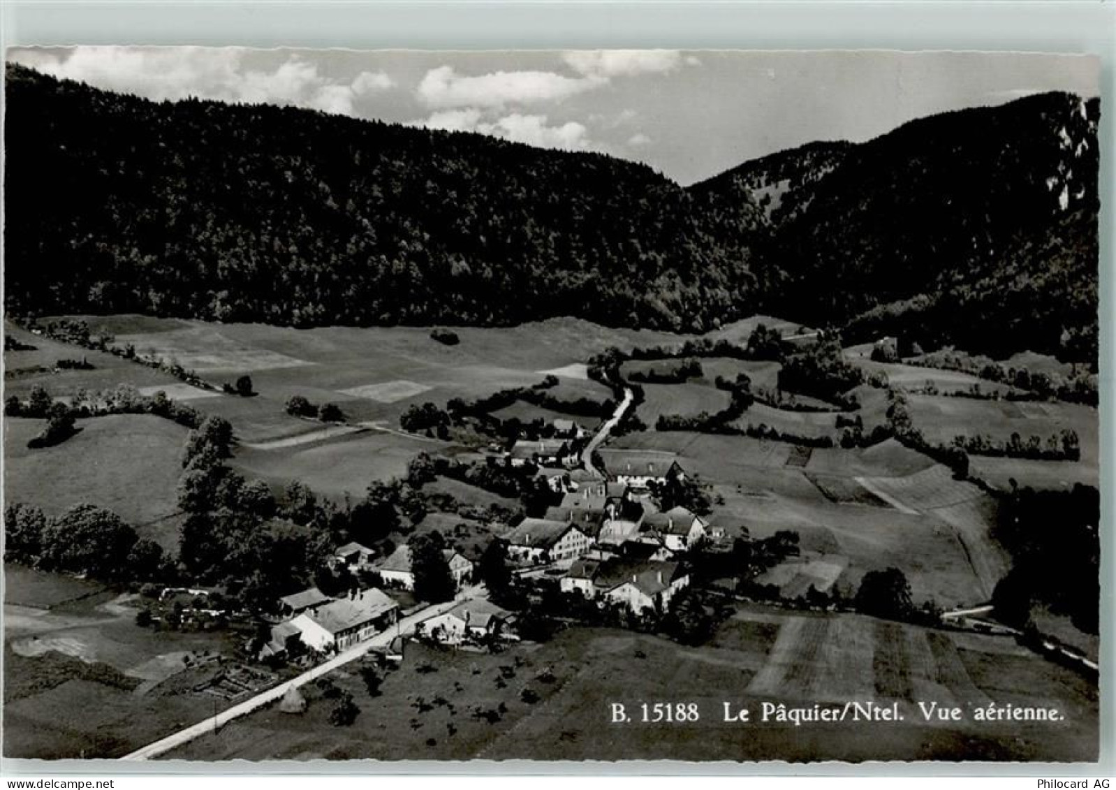 2058 Le Pâquier NE Les Bugnenets Gebrauchsspuren Fliegeraufnahme - 10305821