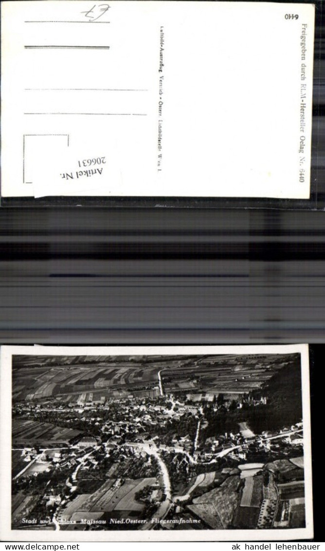 206631,Stadt u. Schloß Maissau Fliegeraufnahme