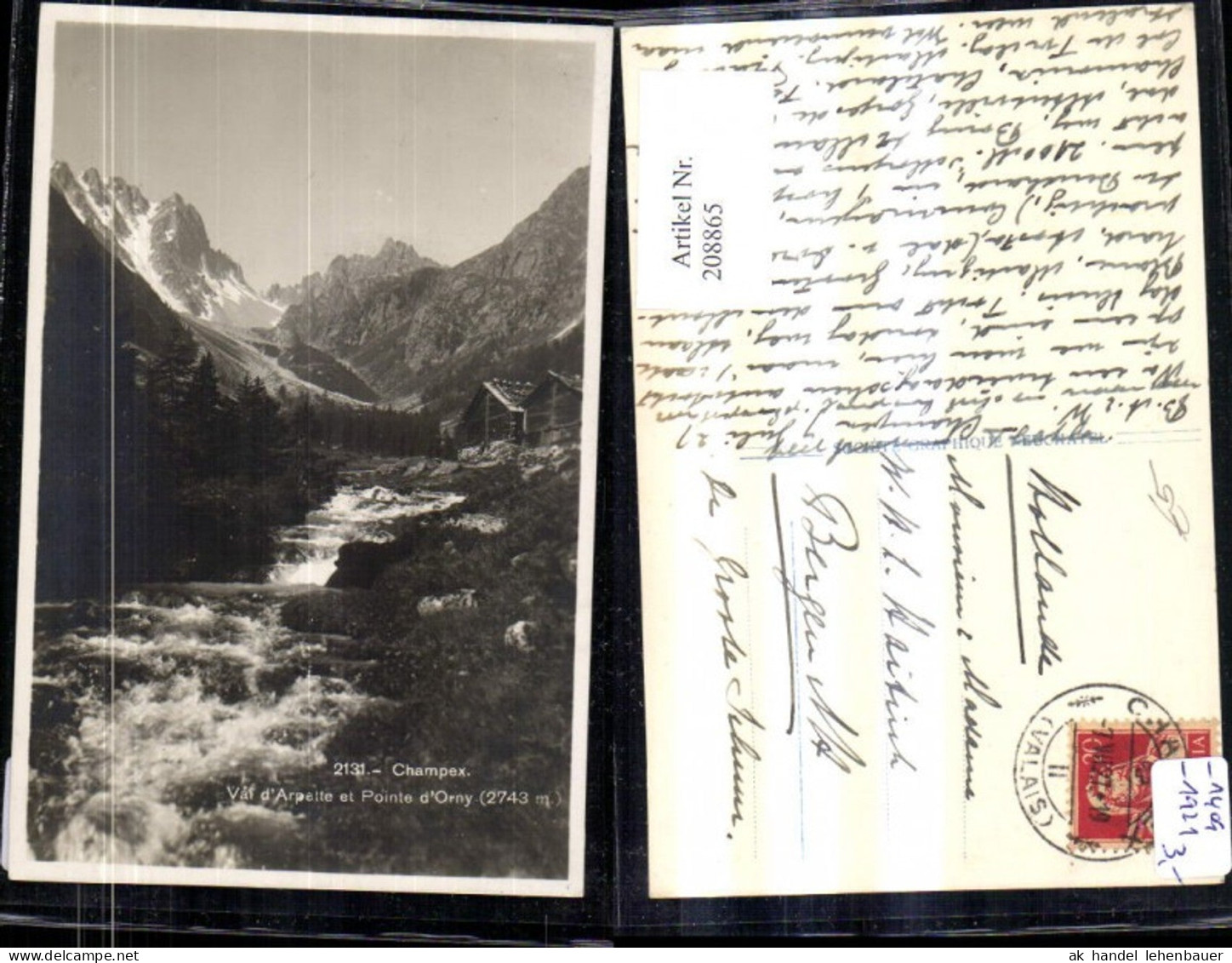 208865,Champex Val d Arpette et Pointe d Orny Kt Waalis
