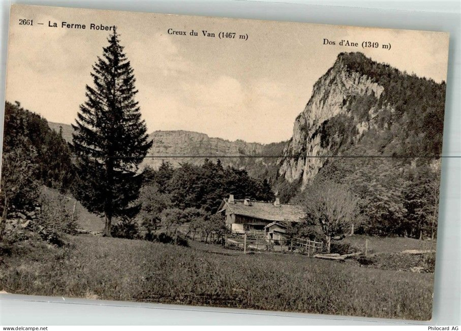 2103 Noiraigue Foto AK Gasthaus La Ferme Robert Creux du Van - 38216775