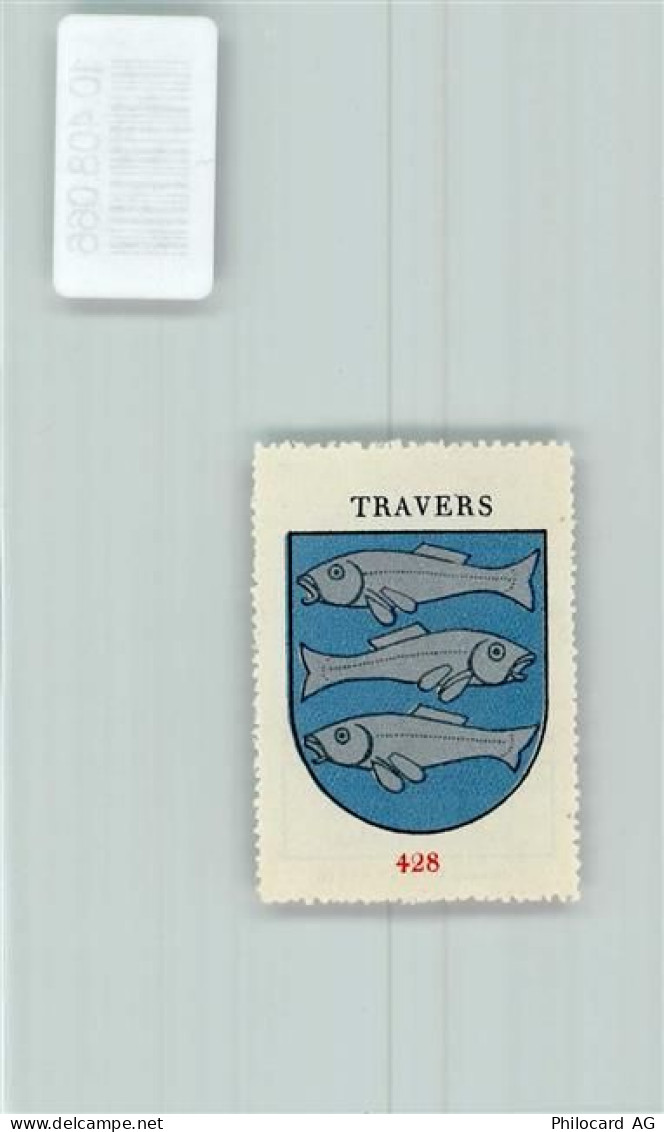 2105 Travers - Vignette Wappen Kaffee Hag ca 1920-1940 Fische - 10408066