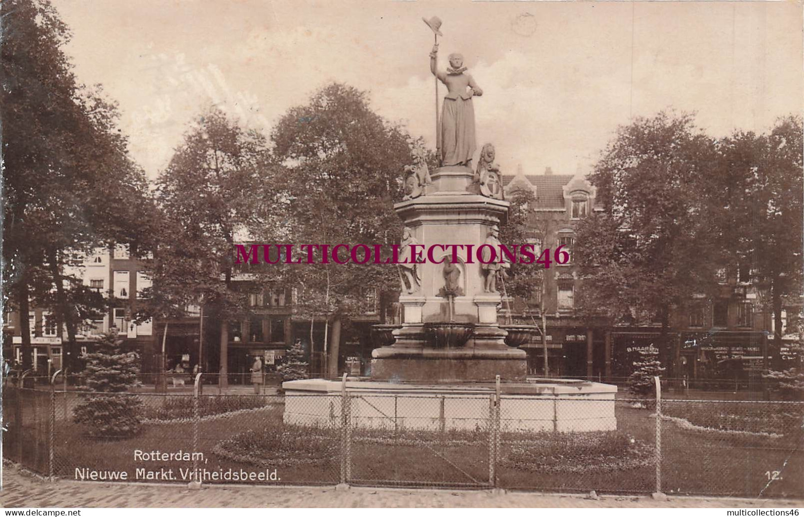 210726D - PAYS BAS NEDERLANDS - ROTTERDAM Nieuwe Markt Vrijheidsbeeld - 12