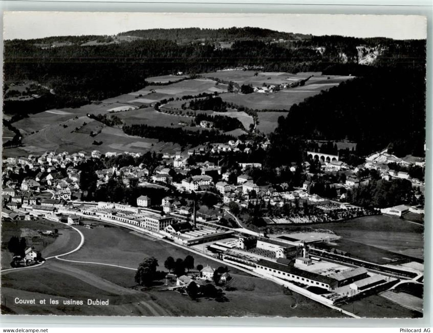 2108 Couvet - et les Usines Dubied Flugaufnahme - 11057619