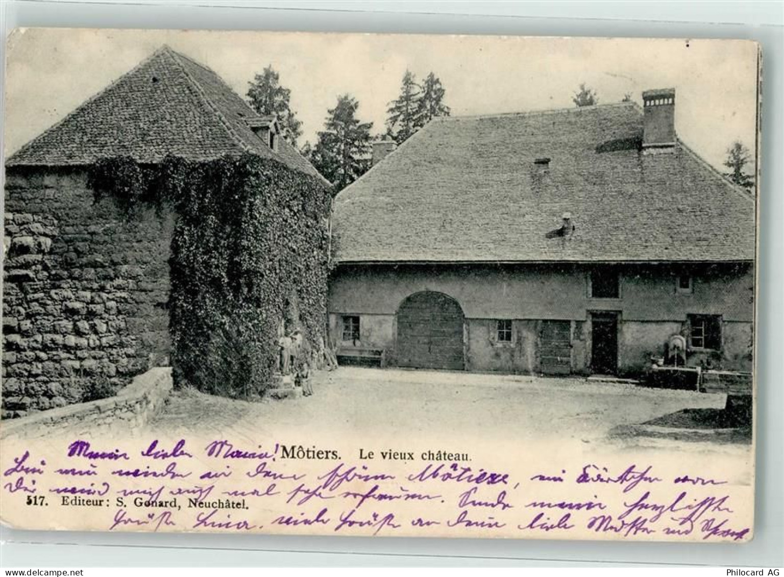 2112 Môtiers NE 1905 - Le vieux Chateau - 39407175