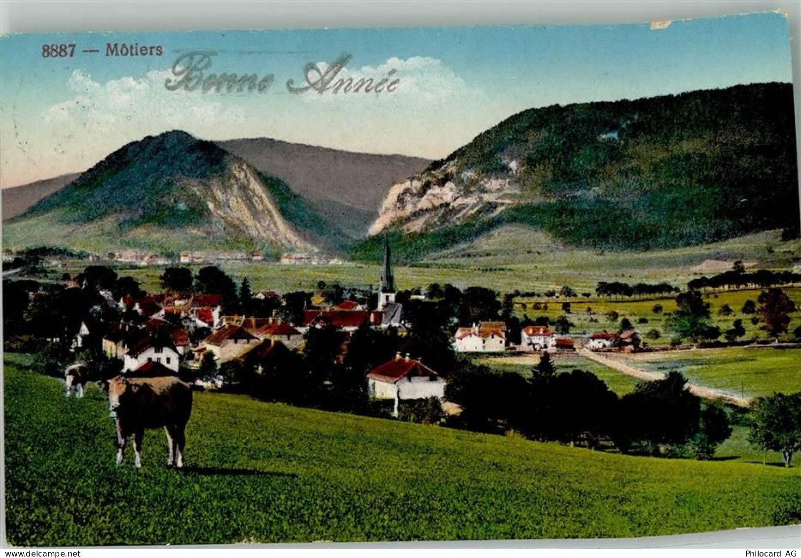 2112 Môtiers NE 1924 Foto AK - 10742513