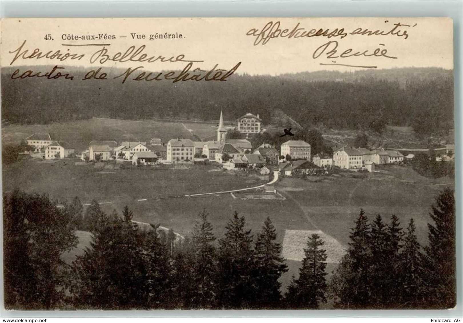 2117 La Côte-aux-Fées 1913 - 10604852