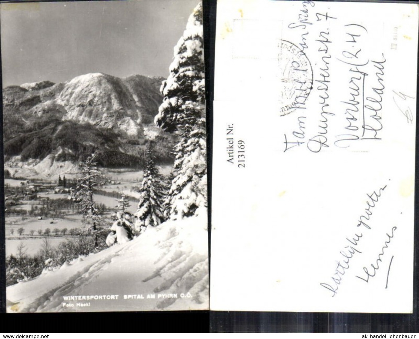 213169,Spital am Phyrn Teilansicht Winterbild