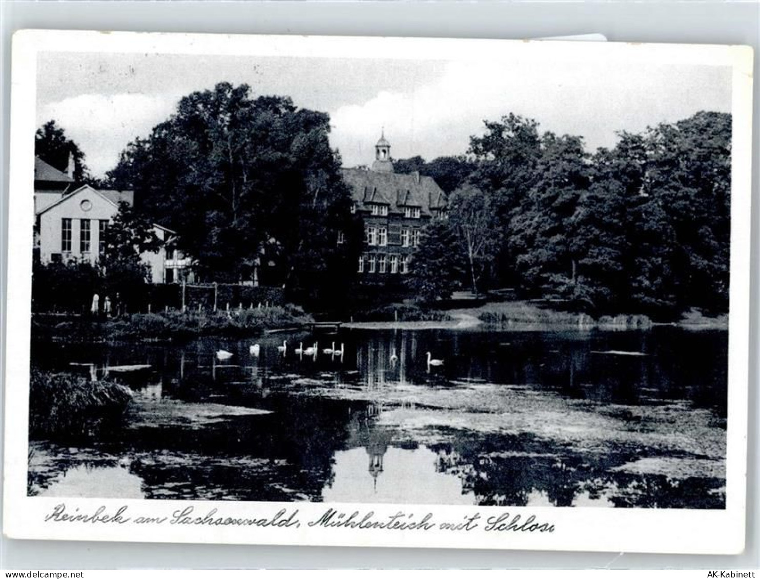 21465 W2057 Reinbek - Mühlenteich mit Schloss - 50961346
