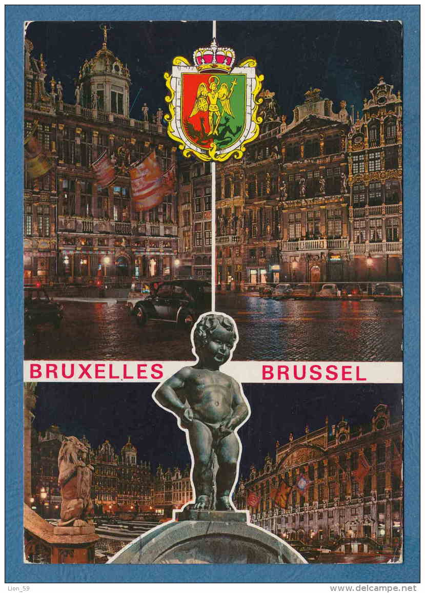 215021 / Bruxelles Brussel  Brussels - NIGHT , Manneken Pis , CENTER , CAR , Belgique Belgium Belgien Belgio