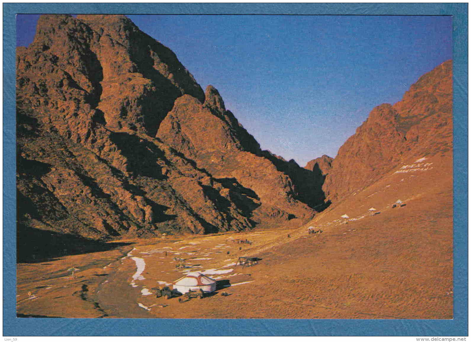215185 /  YOLYN AM GORGE , SOUTH GOBI AIMAK , tent  , Mongolia Mongolei Mongolie