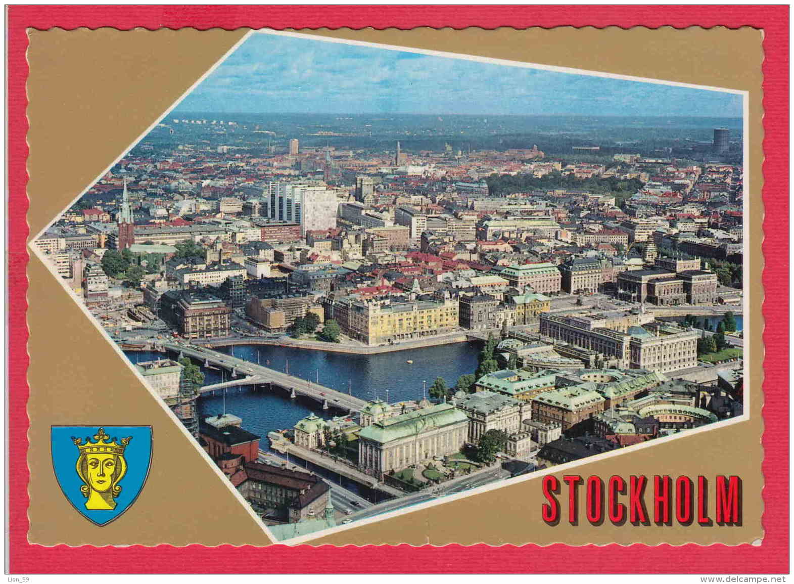 215774 / Stockholm - AIR PHOTO , PANORAMA , RIVER BRIDGE , FLYGOANORAMA , Sweden Schweden Zweden Suede Svezia