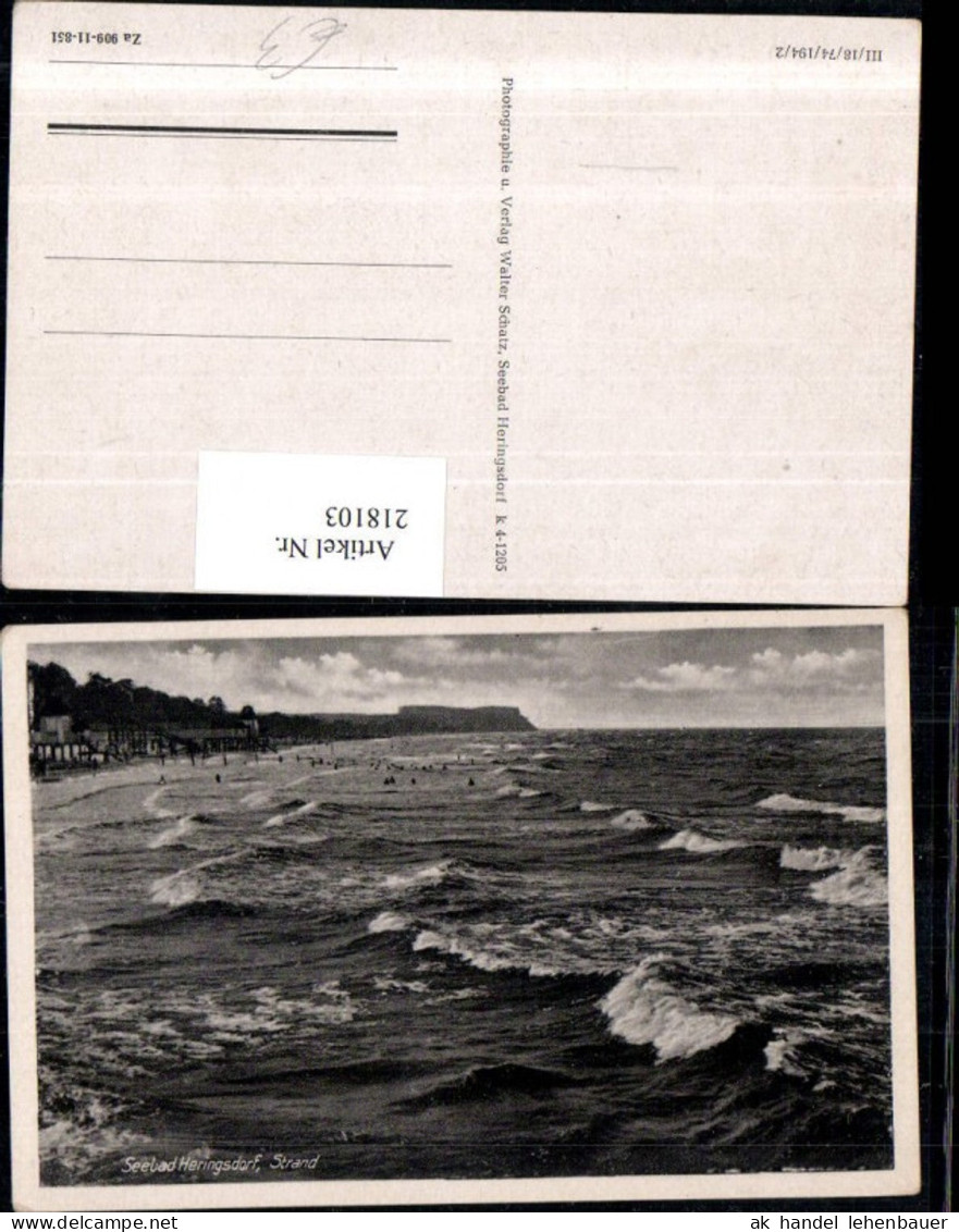 218103,Seebad Heringsdorf Strand Wellen