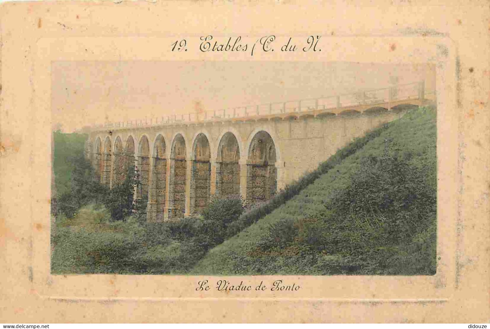 22 - Etables-sur-Mer - Le viaduc de Ponto - CPA - Oblitération de 1911 - Voir Scans Recto-Verso