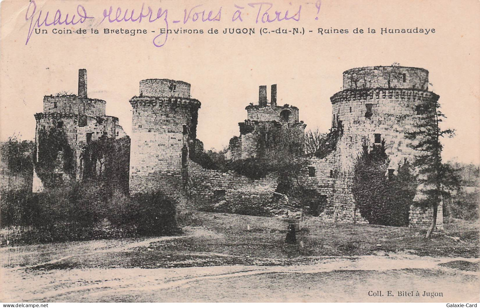 22 JUGON LES LACS RUINES DE LA HUNAUDAYE
