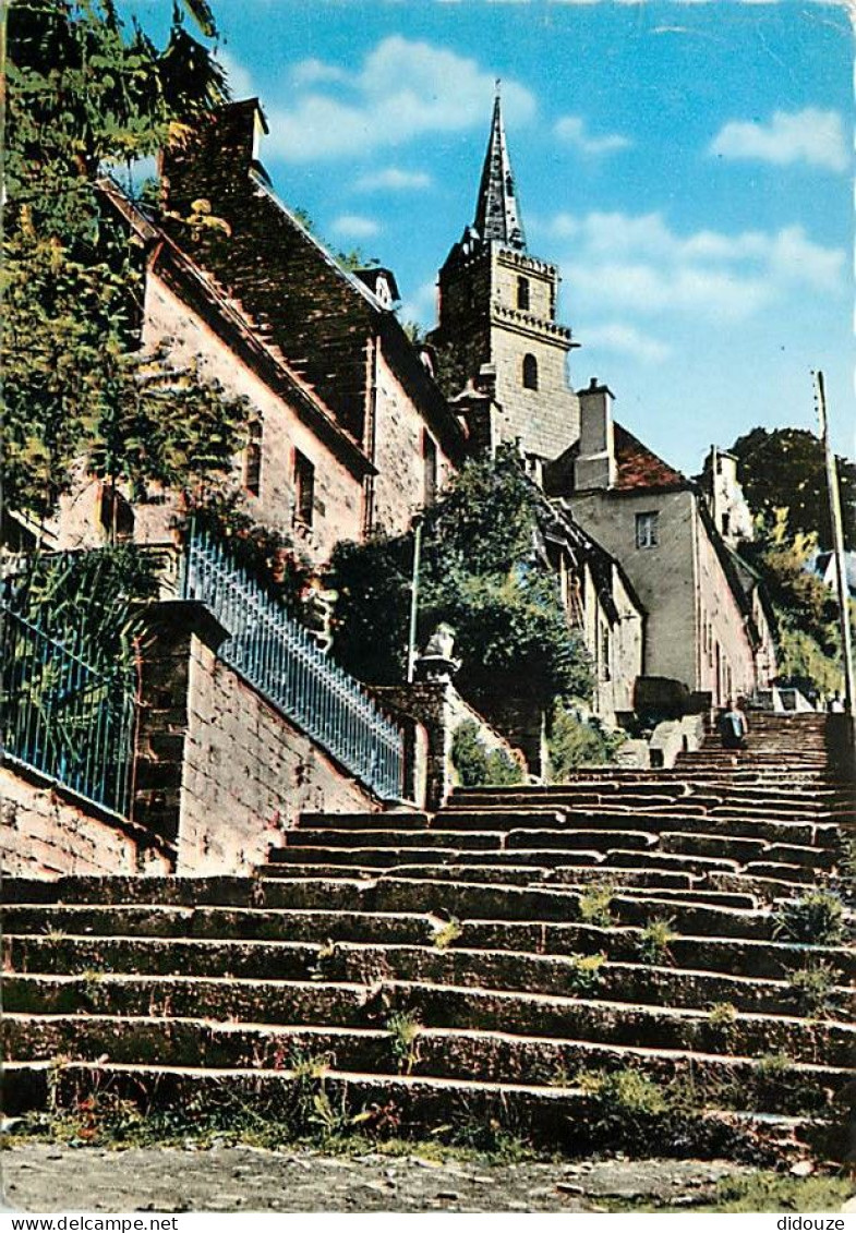 22 - Lannion - Les escaliers de Brélévenez (140 marches) - Flamme Postale de Pleumeur Bodou - CPM - Voir Scans Recto-Ver