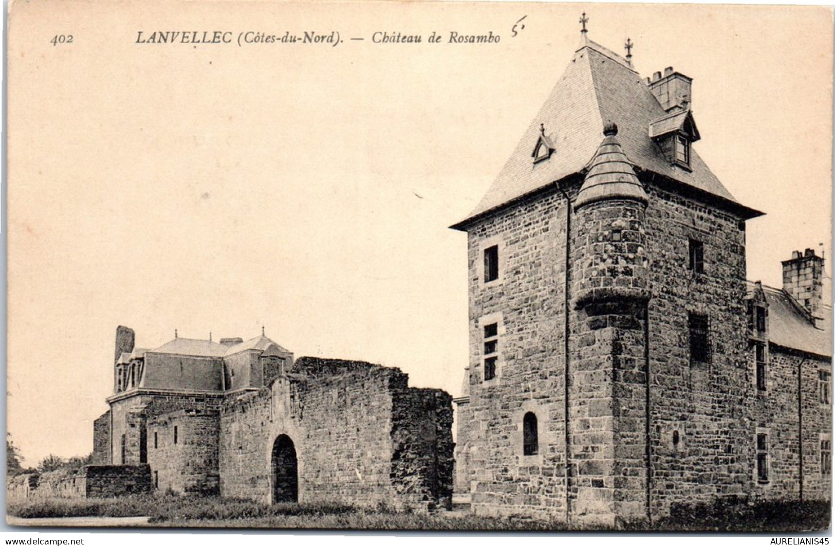 22 LANVELLEC - CHATEAUde rossanbo, vue partielle