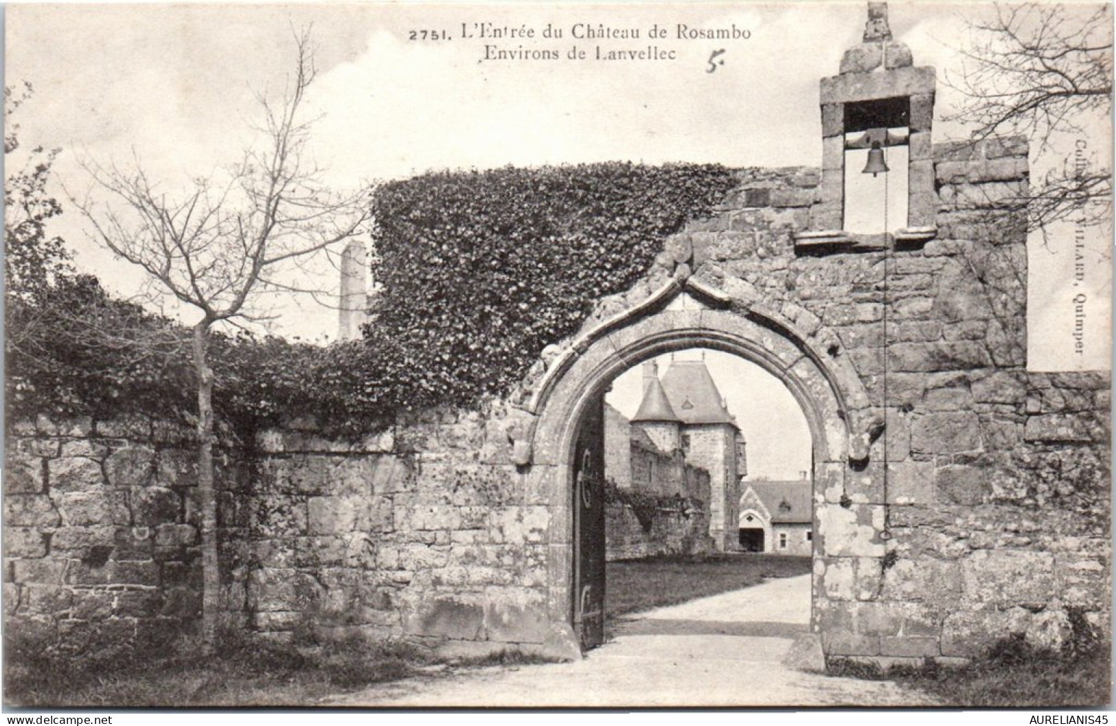 22 LANVELLEC - entree du CHATEAUde rosambo