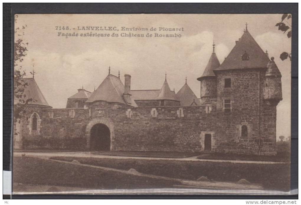 22 - Lanvellec - Façade exterieure du chateau de Rosambo