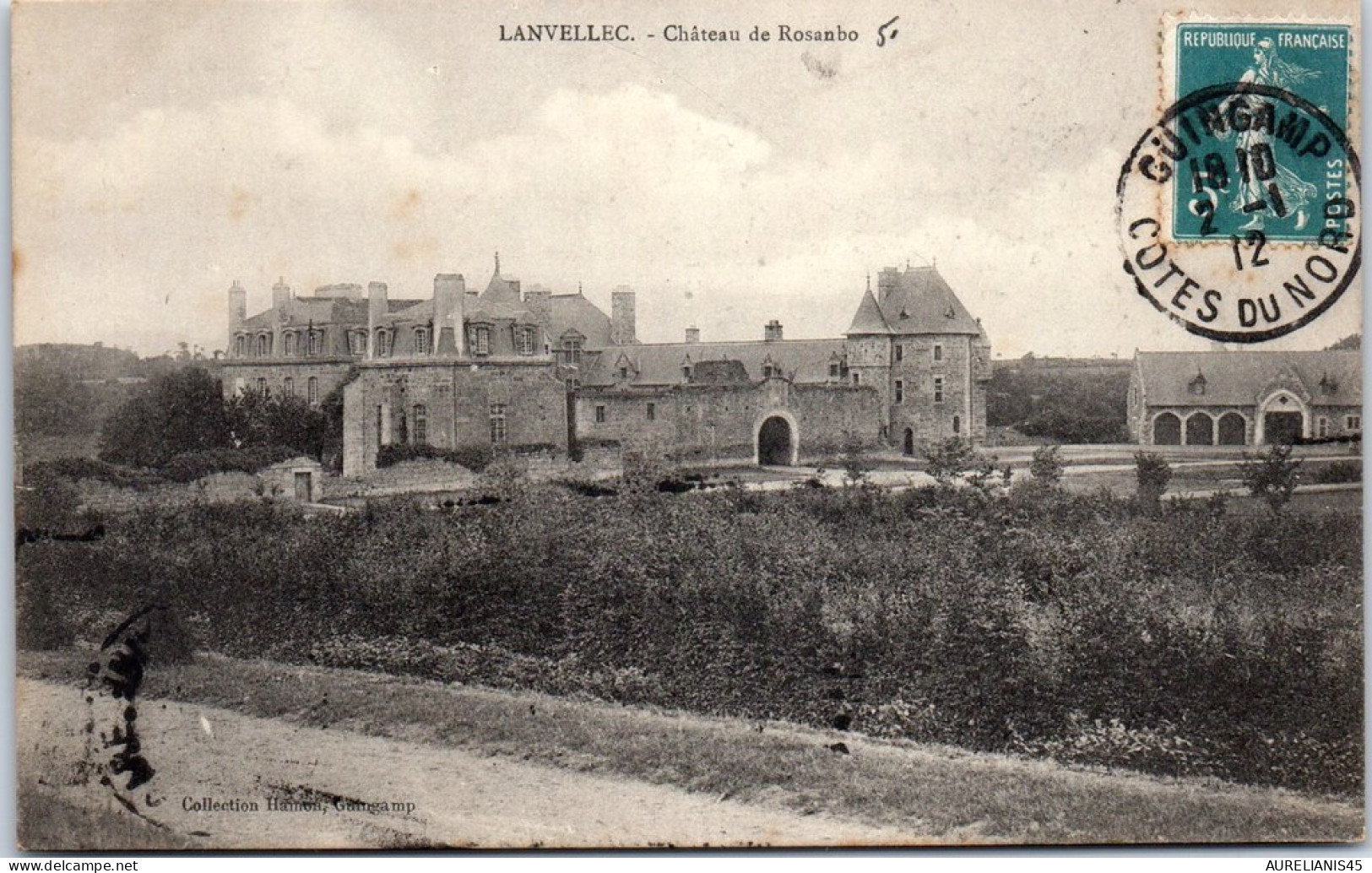 22 LANVELLEC - vue du CHATEAUde Rossanbo