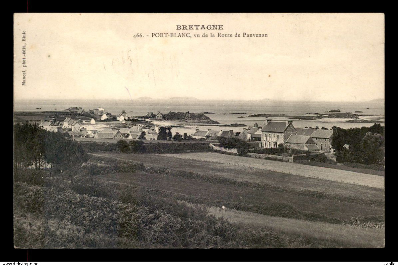 22 - PENVENAN - PORT-BLANC - VUE DE LA ROUTE DE PENVENAN