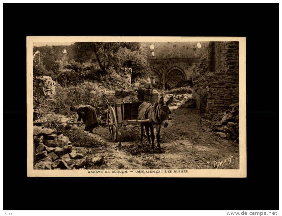 22 - PLENEE-JUGON - Abbaye de Boquen - Déblaiement des ruines