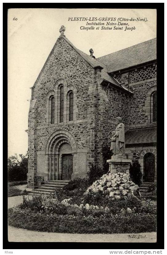 22 Plestin-les-Grèves 60 PLESTIN-les-GREVES (Côtes-du-Nord) Institution Notre-Dame Cha D22D K22194K C22194C RH006525