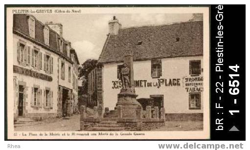 22 Plestin-les-Grèves - PLESTIN-les-GREVES (Côtes-du-Nord) 65 - La Place de la Mairie et leMo /  D22D  K22194K  C22194C