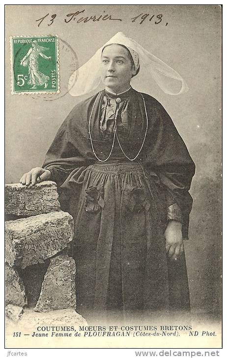 22 - PLOUFRAGAN - CMCB 151 - Jeune Femme de Ploufragan