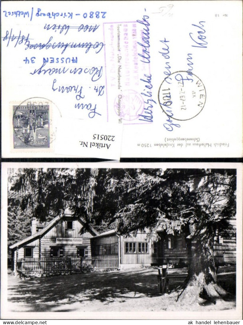 220515,Friedrich Hallerhaus auf d. Knofeleben im Schneeberggebiet b. Puchberg