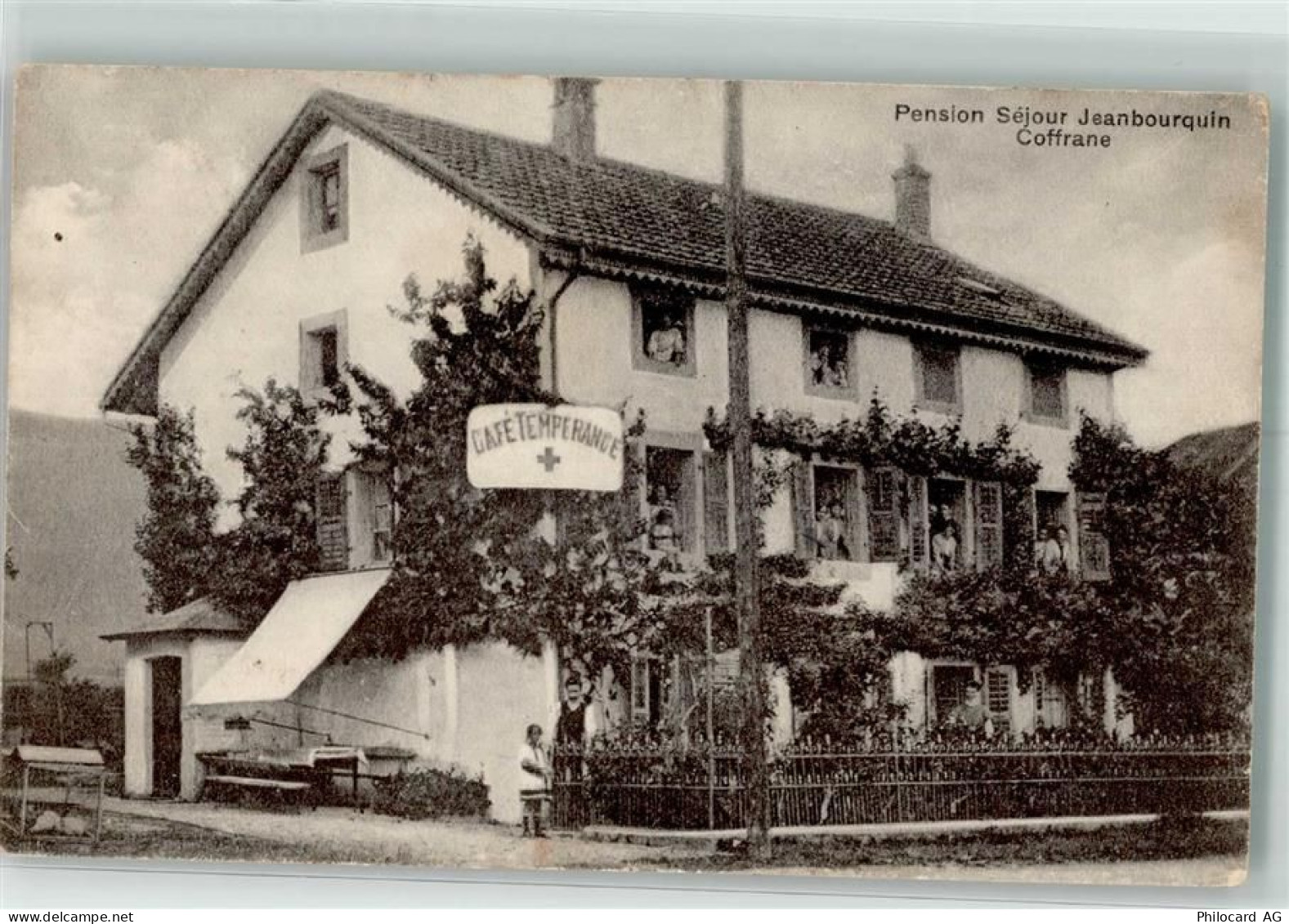 2207 Coffrane 1920 - Pension Sejour Jeanbourquin Rotes Kreuz - 13514354