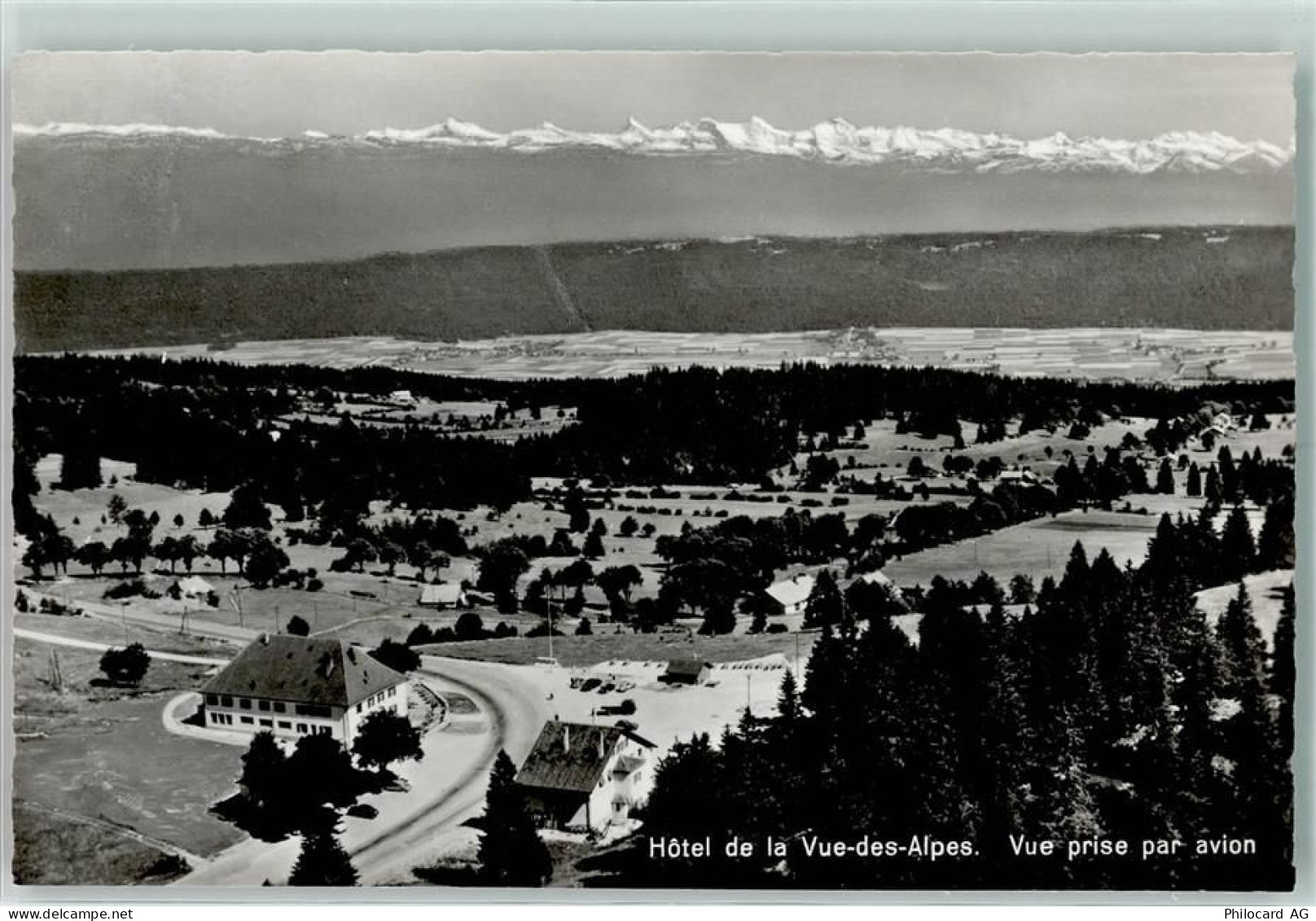 2208 Les Hauts-Geneveys Gebrauchsspuren Fliegeraufnahme Hotel de la Vue-... - 10305825