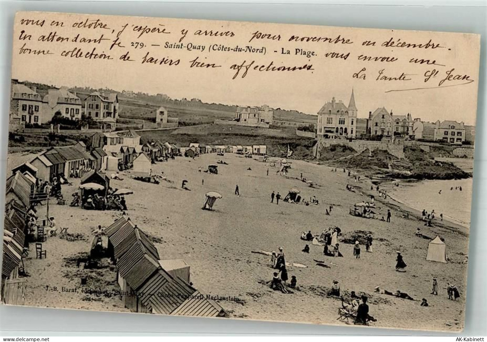 22410 Saint-Quay-Portrieux 1905 Foto AK Schwimmbad Strand - 38190486