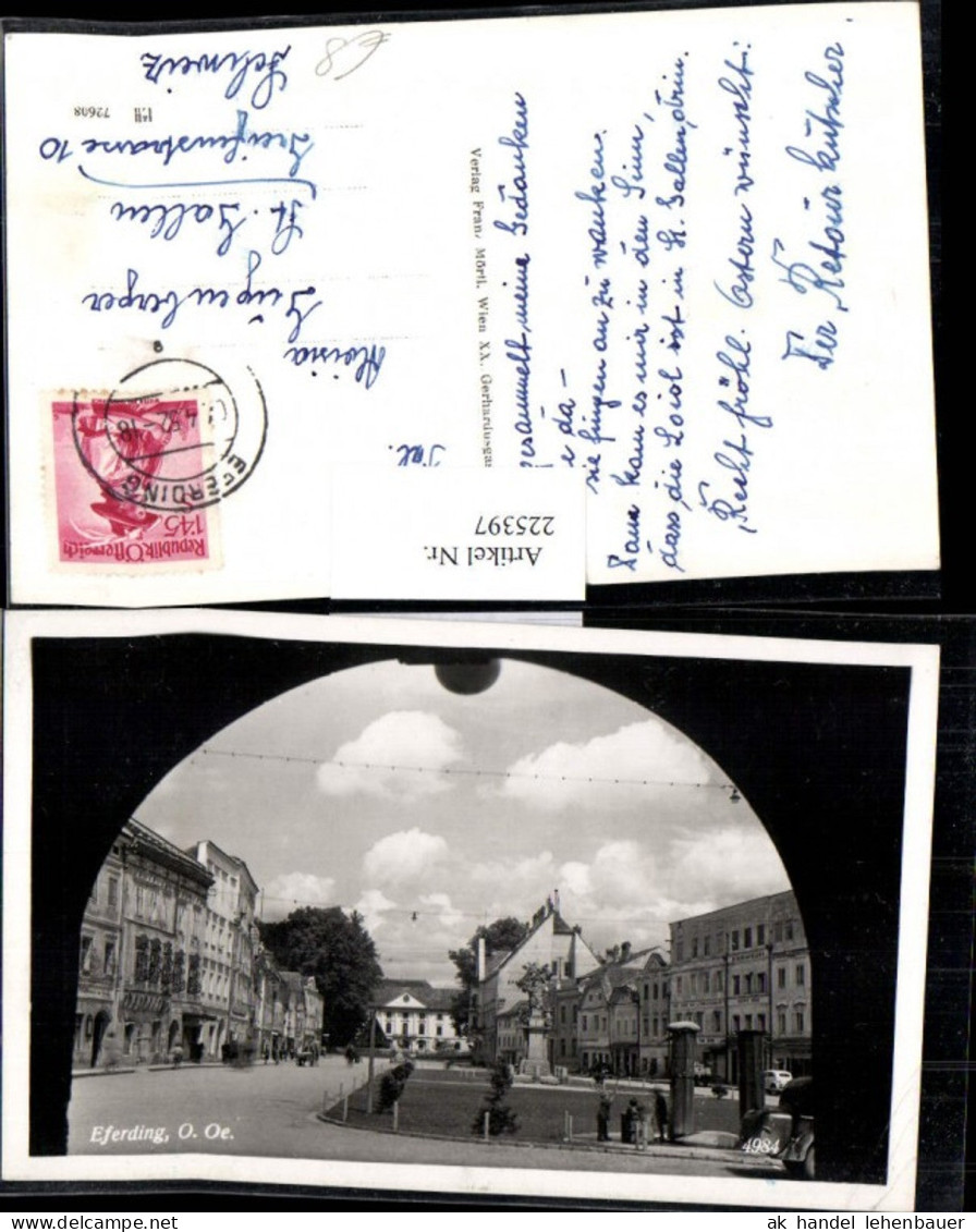 225397,Eferding Hauptplatz Platz Säule