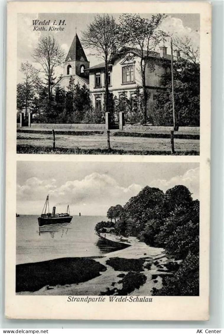 22880 W2000 Wedel - Kath. Kirche Strand Wedel-Schulau Dampfer - 13925897
