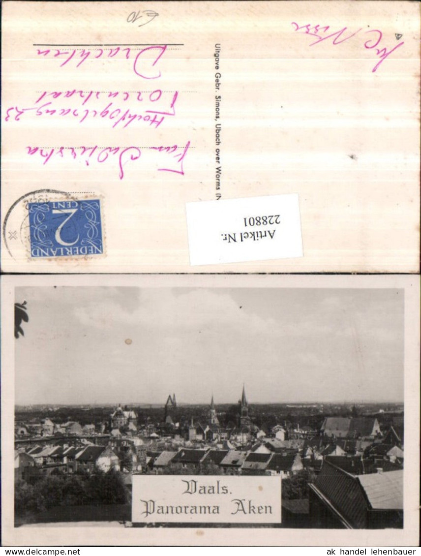 228801,Vaals Aken a. d. Elbe Totale Panorama