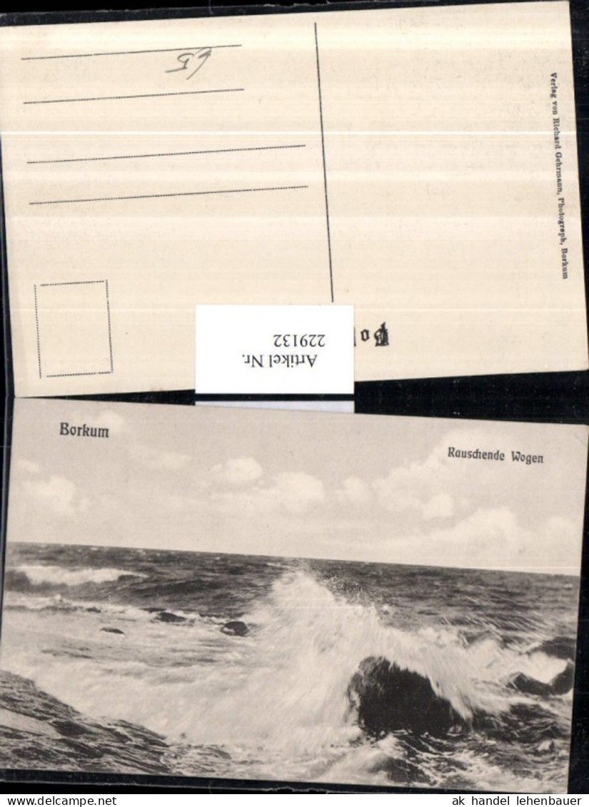 229132,Borkum Rauschende Wogen Wellen Partie