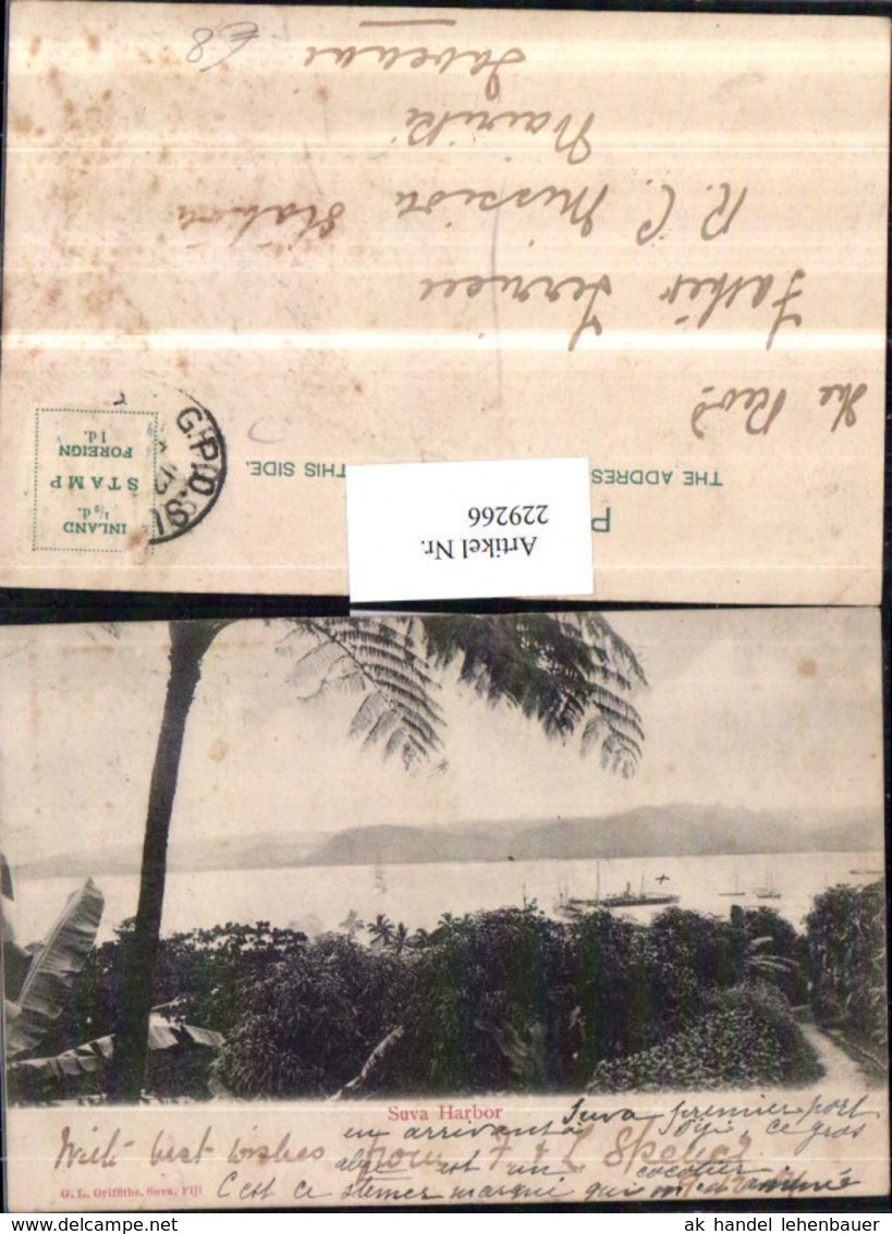 229266,Suva Harbor auf d. Fidji Insel Fidschi Partie Hafen