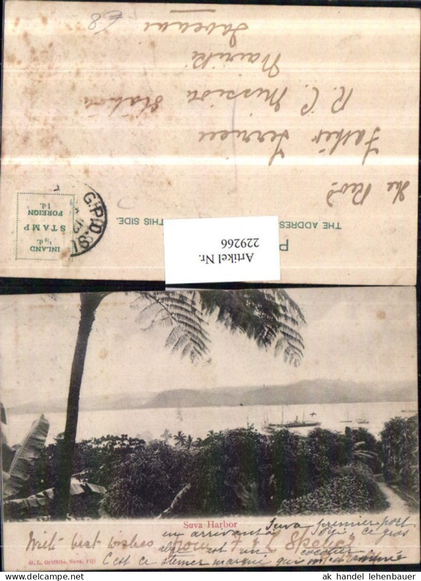 229266,Suva Harbor auf d. Fidji Insel Fidschi Partie Hafen