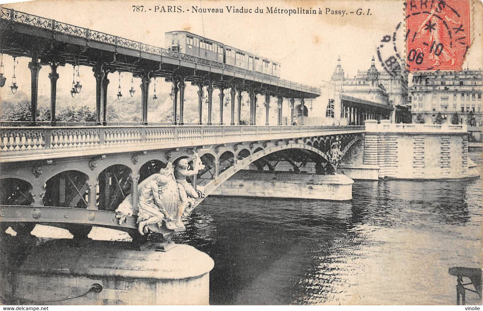 23-375 : PARIS LE METRO  VIADUC DE PASSY