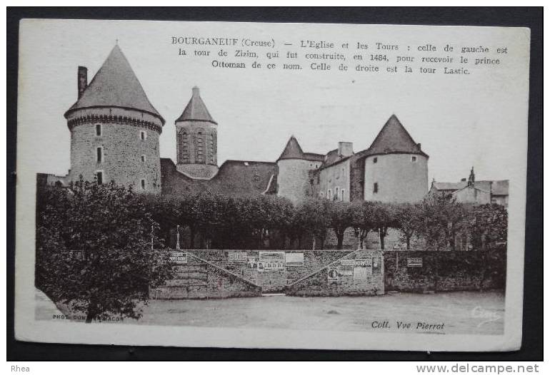23 Bourganeuf chateau sépia    D23D  K23030K  C23030C RH030914