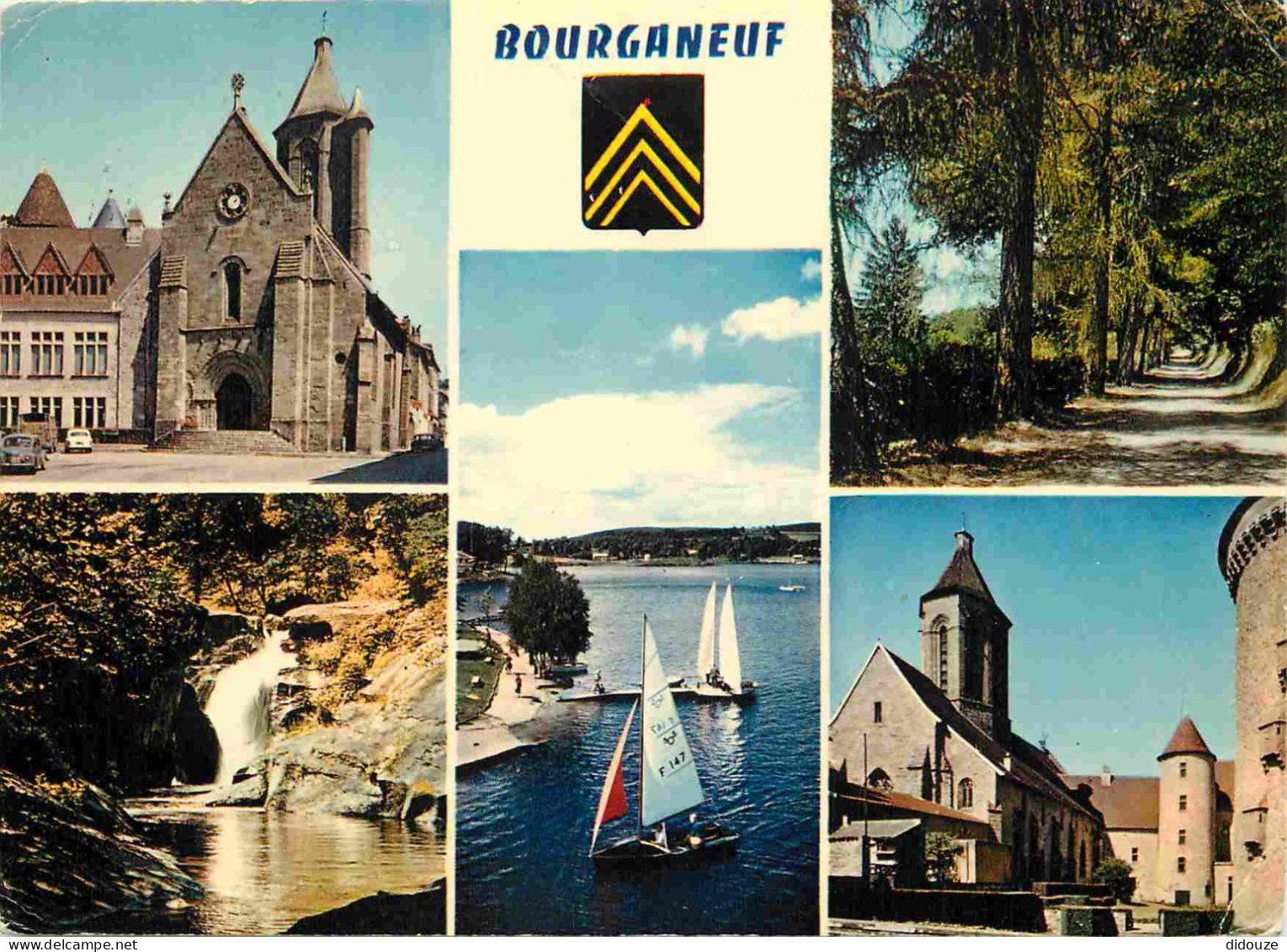 23 - Bourganeuf - Multivues - CPM - Etat pli - Voir Scans Recto-Verso
