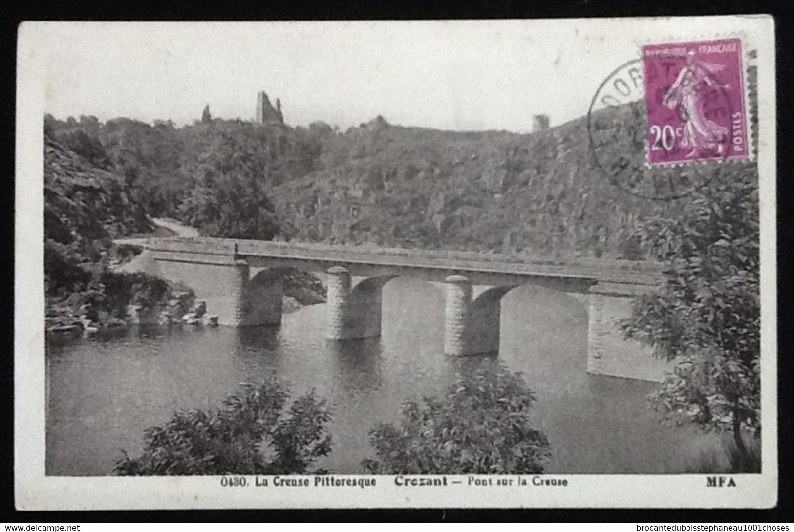 23 Crozant  Pont sur la Creuse