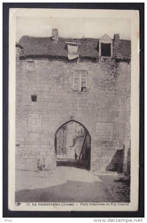 23 La Souterraine porte sépia    D23D  C23176C RH031162