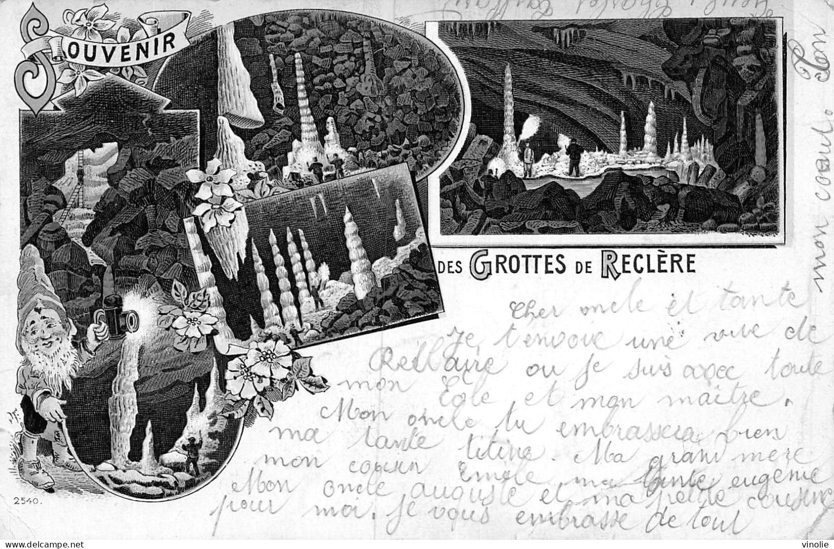 23-P-JMT-2-5544 : SOUVENIR DES GROTTES DE RECLERE