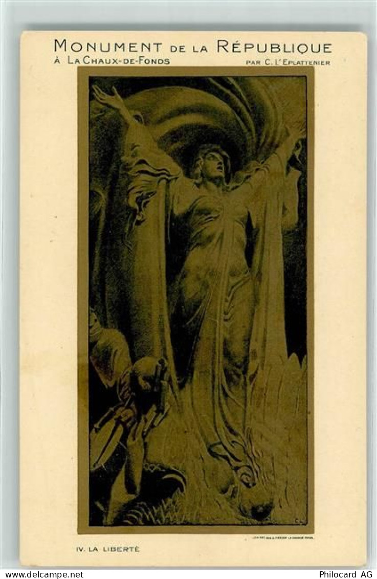 2300 La Chaux-de-Fonds - Monument de la Republique La Liberte - 10604701