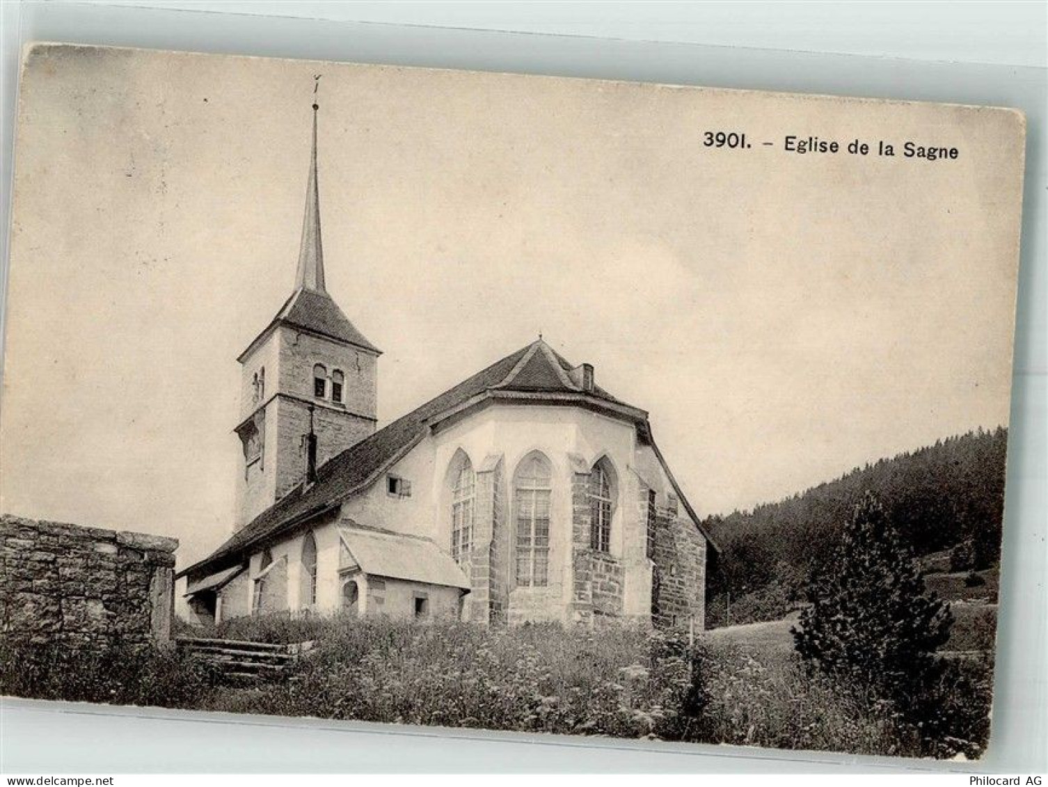 2314 La Sagne NE 1916 Foto AK Kirche - 38216703