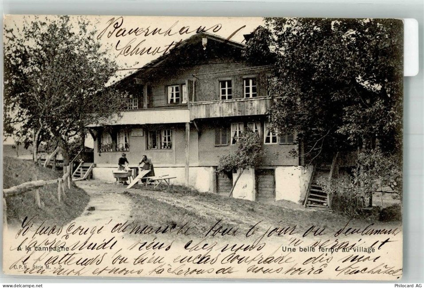 2316 Les Ponts-de-Martel Martel-Dernier 1905 Foto AK Waschfrauen Bauernh... - 38250843