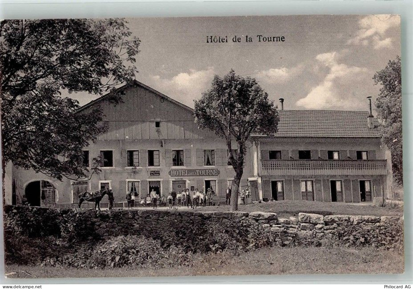 2316 Les Ponts-de-Martel Martel-Dernier 1917 Foto AK Hotel de la Tourne... - 13597842