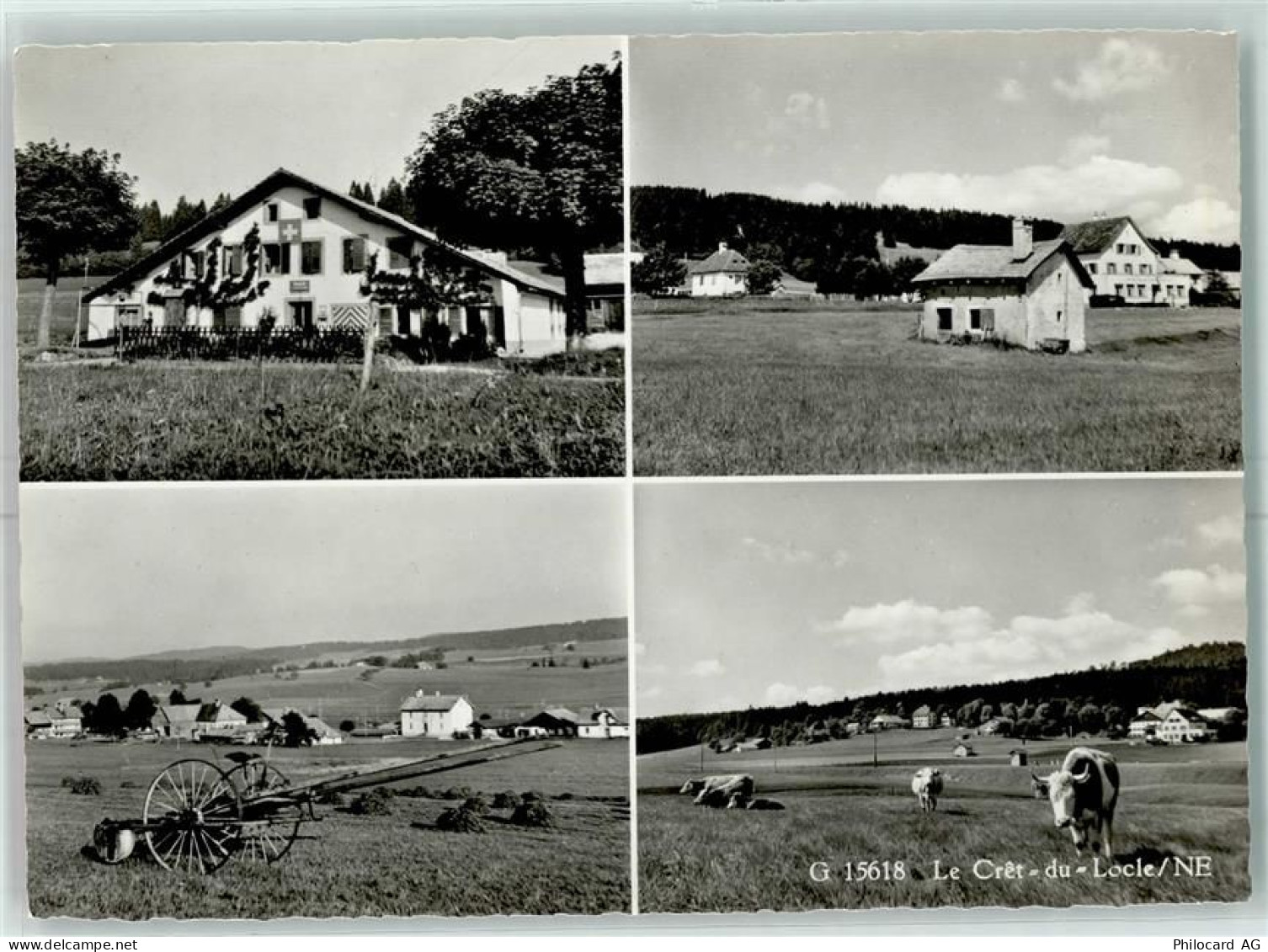 2322 Le Crêt-du-Locle Karte beschädigt - 13150262