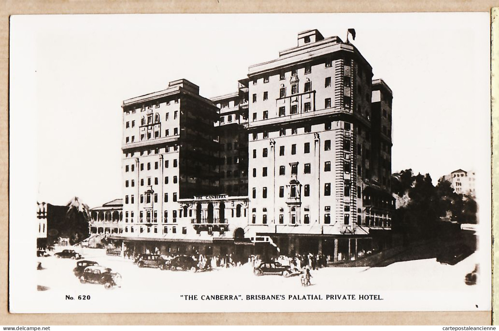 2322 /  ️ Peu Commun BRISBANE Queensland (QLD) CANBERRA BRISBANE'S Palatial private Hotel 1930s Real Photograph N°620